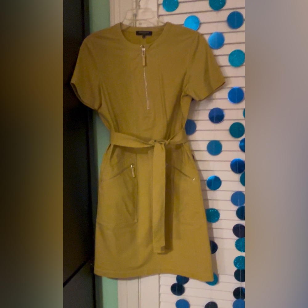 Lafayette 148 Chartreuse Dress